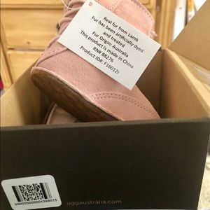 Brand new baby Uggs. Size: S Color: Pink
